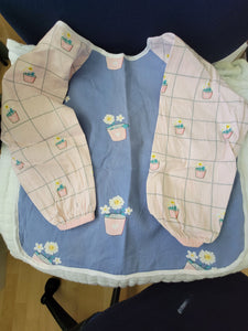 Happy Cherry bib Flower pot - size 2T