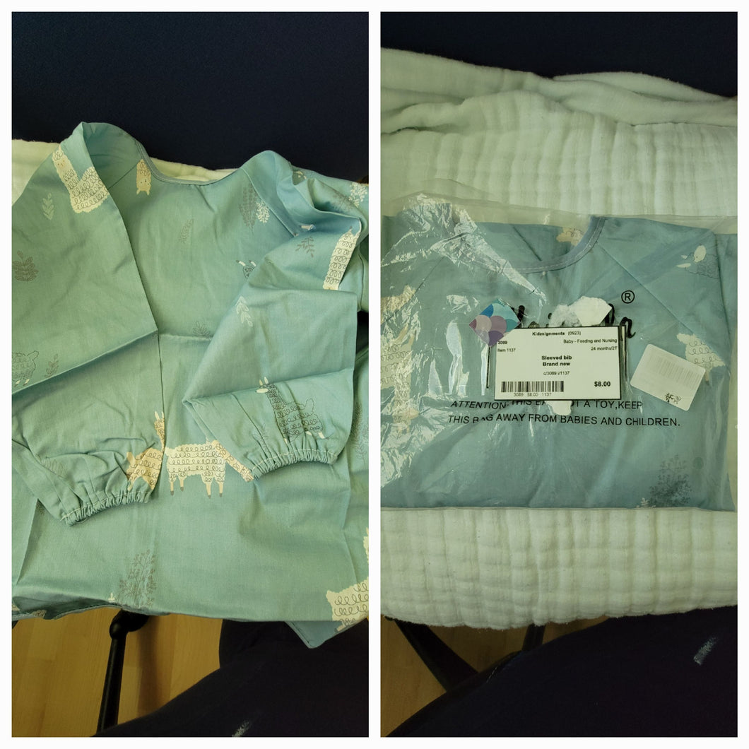 Sleeved bib Brand new - size 24 months/2T