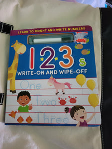 1 2 3 write book Dry erase