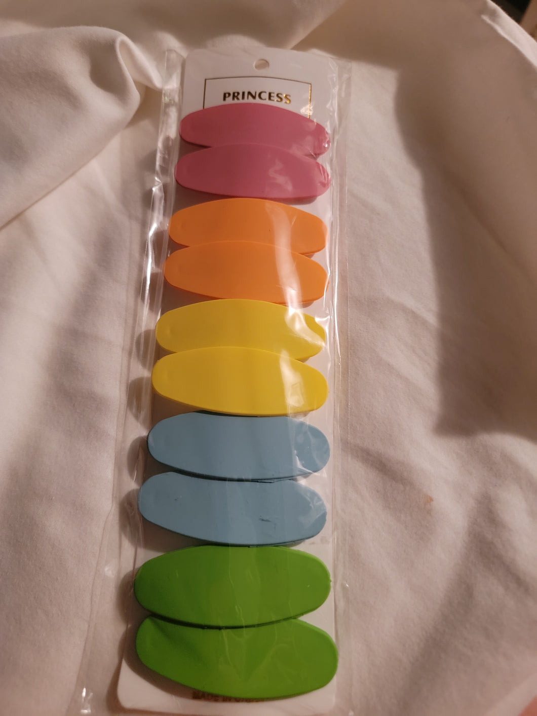 Oval barrettes Rainbow brand new
