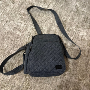 Lug Crossbody Bag Charcoal Color Quilted