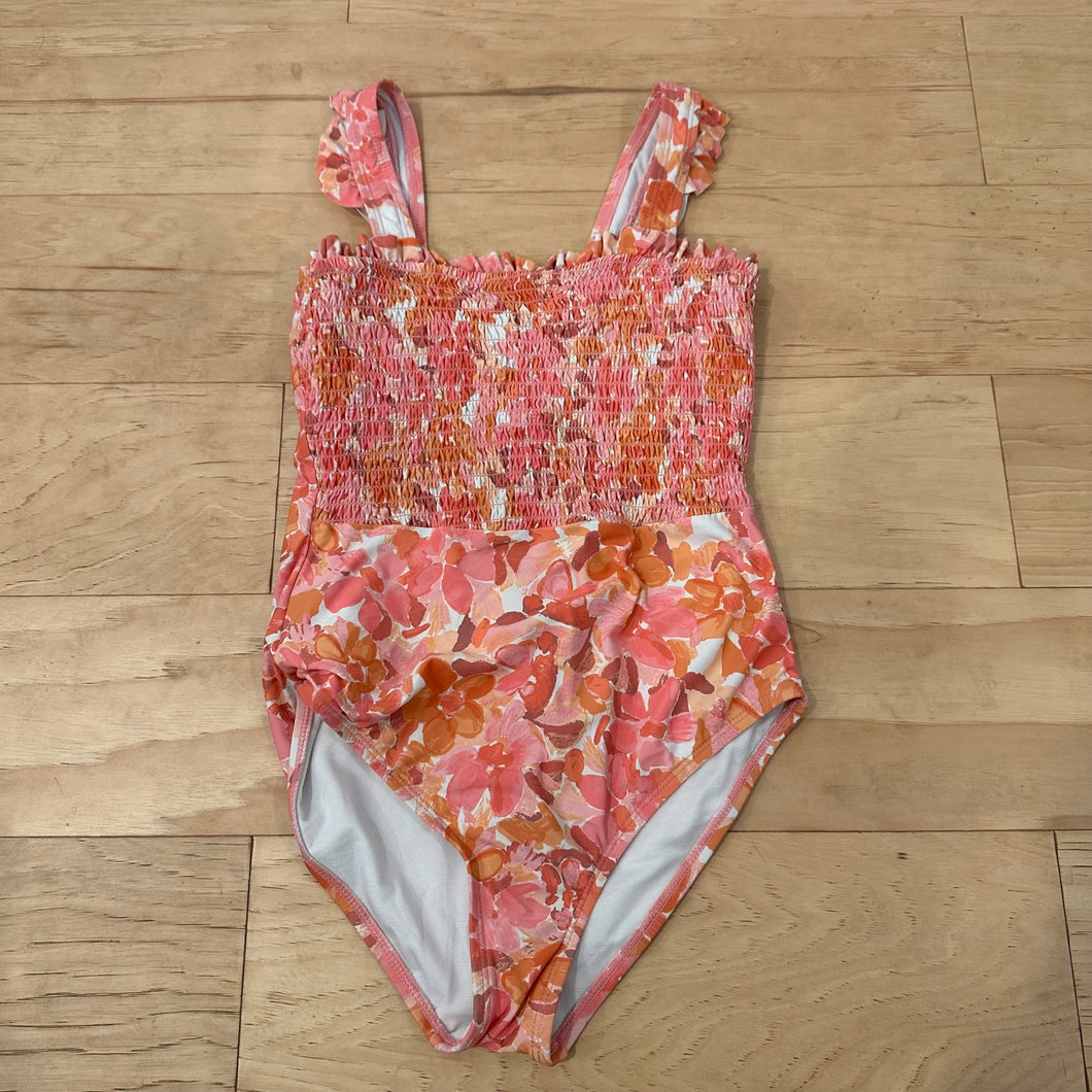 GB Girls Swimsuit Pink Floral - size 10