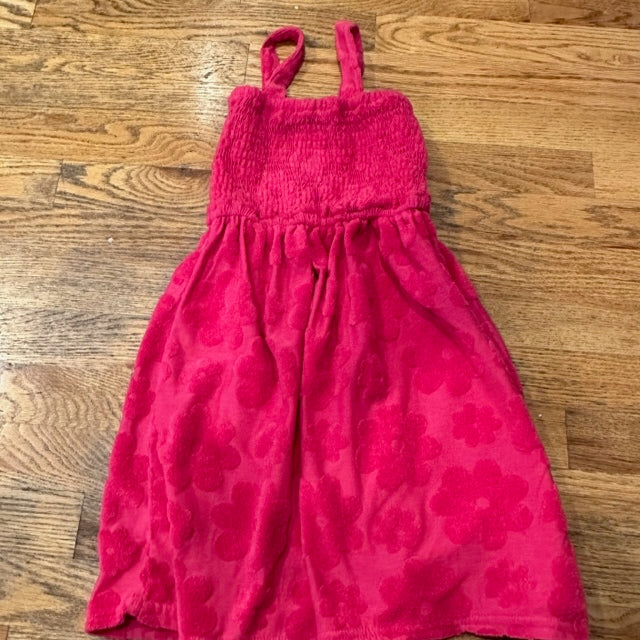 Pink Swim Coverup Dress Terrycloth - size 7