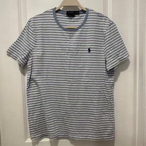 POLO Ralph Lauren Stripe Blue Shirt - size Large