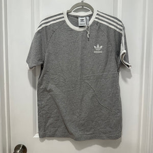New Adidas Grey Tee with Stripe Detailing