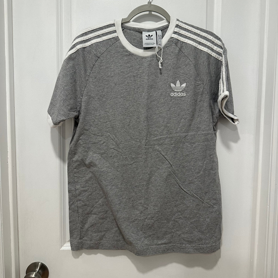 New Adidas Grey Tee with Stripe Detailing