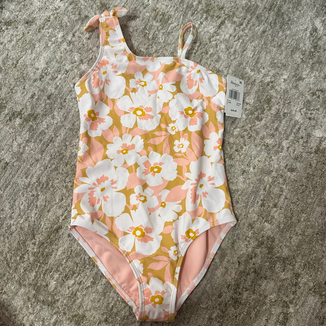 NWT Raisins One Piece Swimsuit Floral Pink - size 8