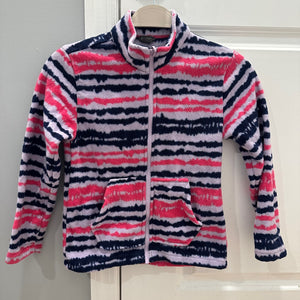 Eddie Bauer Fleece Zip Up Pink Purple 7/8 - size 7