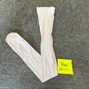 Size 8-12 Ballet Tights Pink Small Pull in Back - size 8