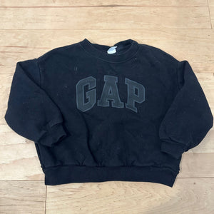 Gap Crewneck Sweatshirt Black Logo - size 3/3T