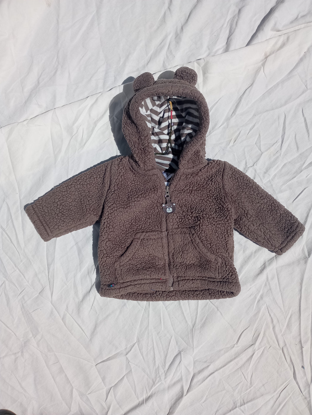 3-month Carter's zip up fleece - size 3 Months
