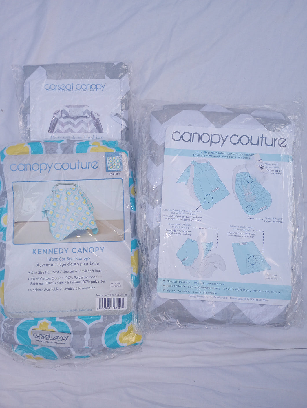NEW car seat canopy hand cushion, blanket