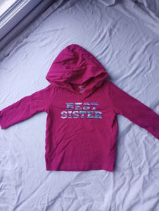 Carters 12M best sister L/S tshirt - size 12 months