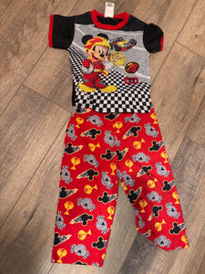 Disney MM speed racer PJ set SS/pants - size 4/4T