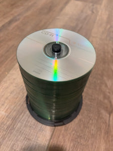Blank CD-R 100 pack Stack has plastic lid