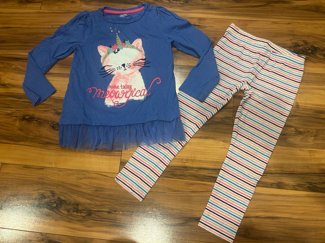 Gymboree Meowgical Legging Set - size 4/4T