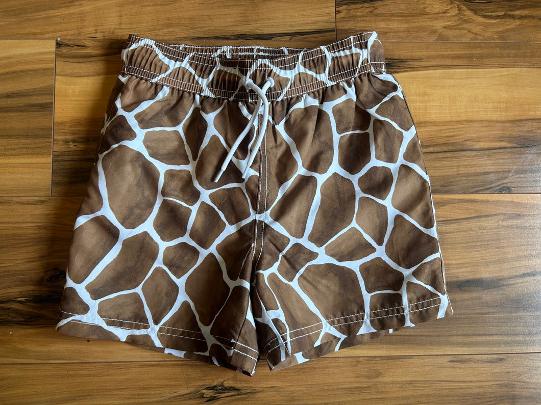 NWOT Janie and Jack Giraffe Swim Shorts - size 5/5T