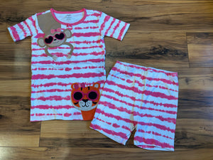 Gymboree Tie Dye Short Pajama Set - size 8