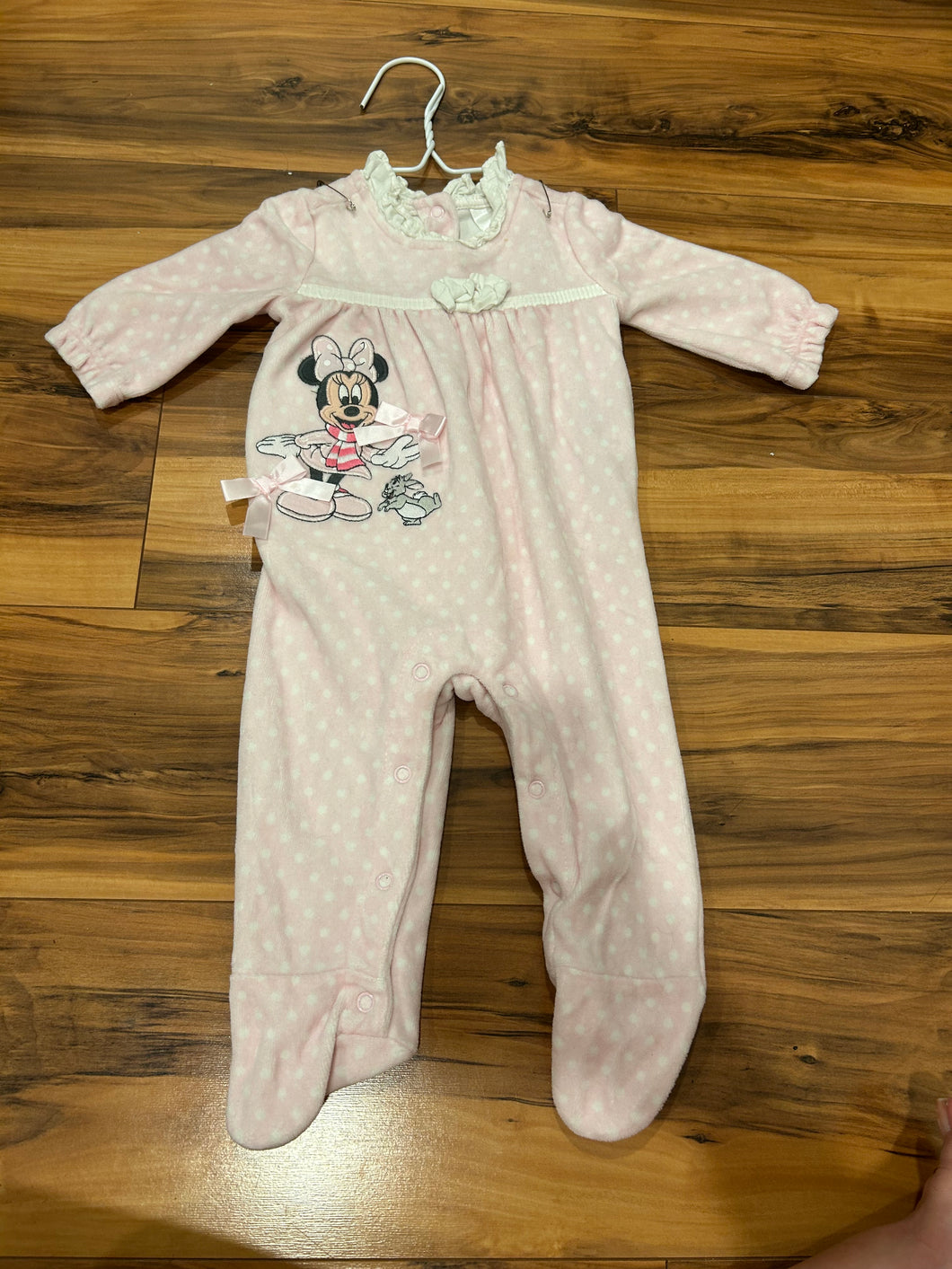 Disney Baby Pink Minnie Footed Pajama - size 3 Months