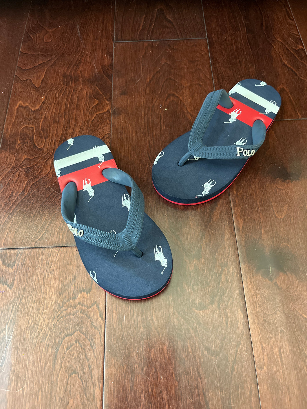 Boys polo flip flops Size 11