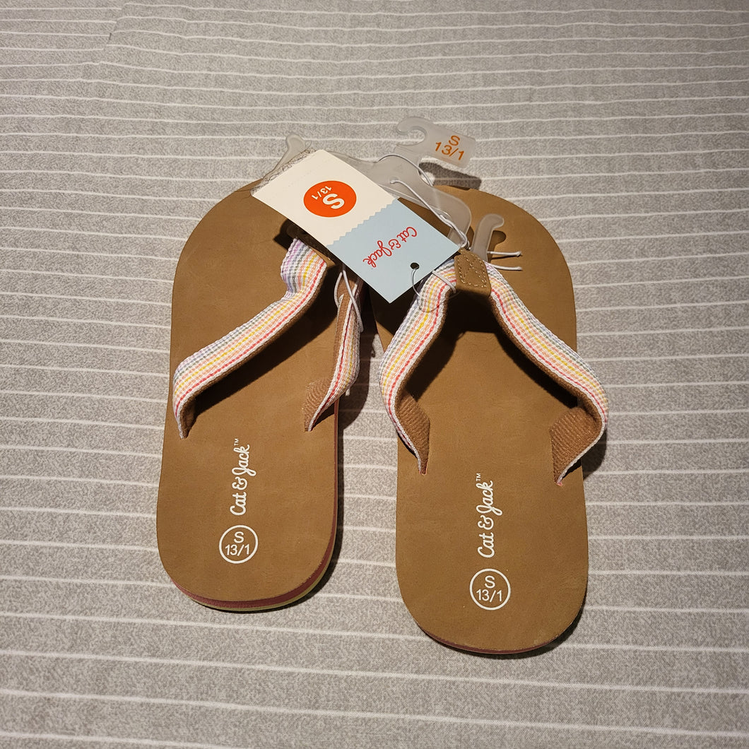 Cat & Jack Flip Flops - New - size Shoes: Youth Size 13