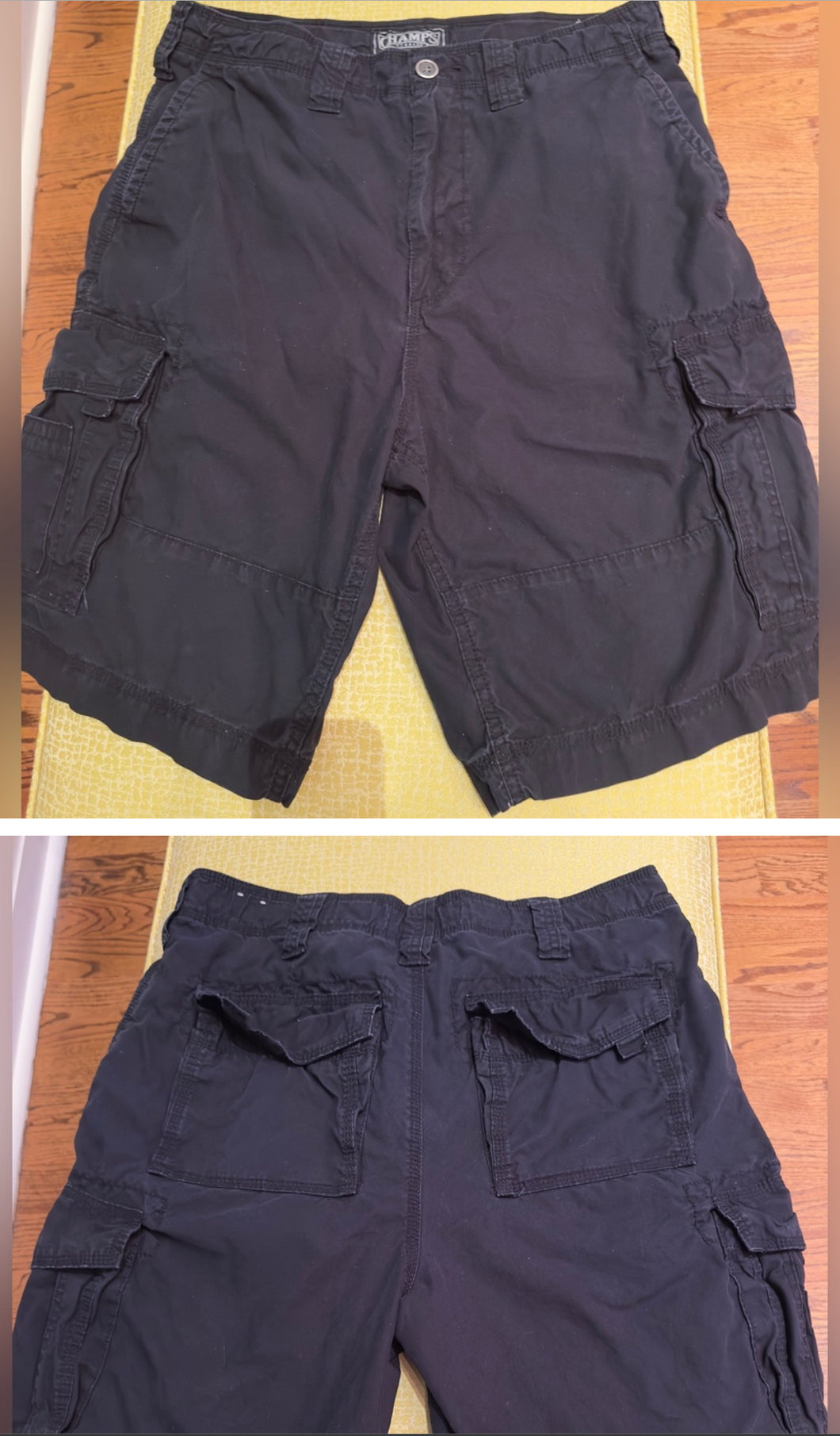 Champs cargo shorts-34 Black - like new - size Medium