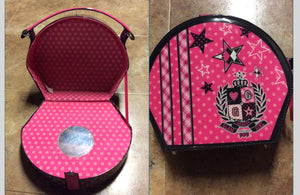 Pink/Blk hard makeup Carry Case