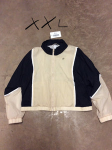 XXL Blk & khaki nylon Jkt - NEW - size X-Large