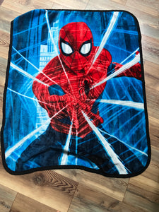 Spiderman fleece throw Blanket / approx 40X50 - size Twin