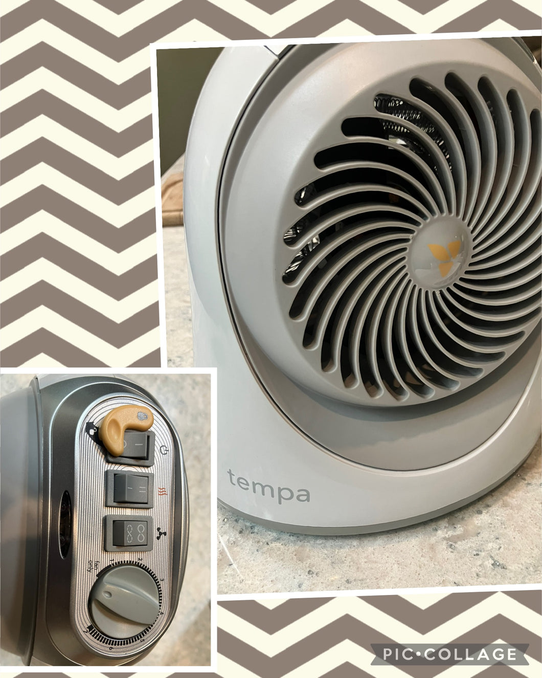Baby proof heater & fan W/auto Turn off