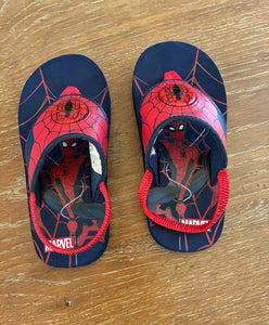 Spiderman flip flops - light up - size Shoes: Toddler Size 11 1/2