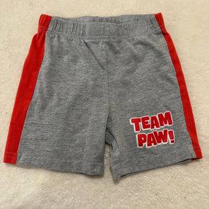 Paw Patrol Grey & Red Shorts - size 3/3T