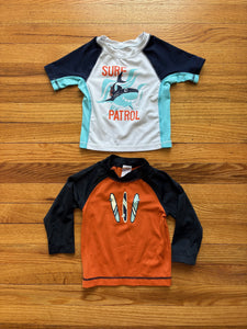 Bundle of 2 Rash Guards Size 18-24 Month - size 18 months