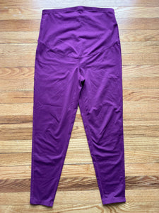Ideology Perfect Plum Maternity Leggings - size Medium