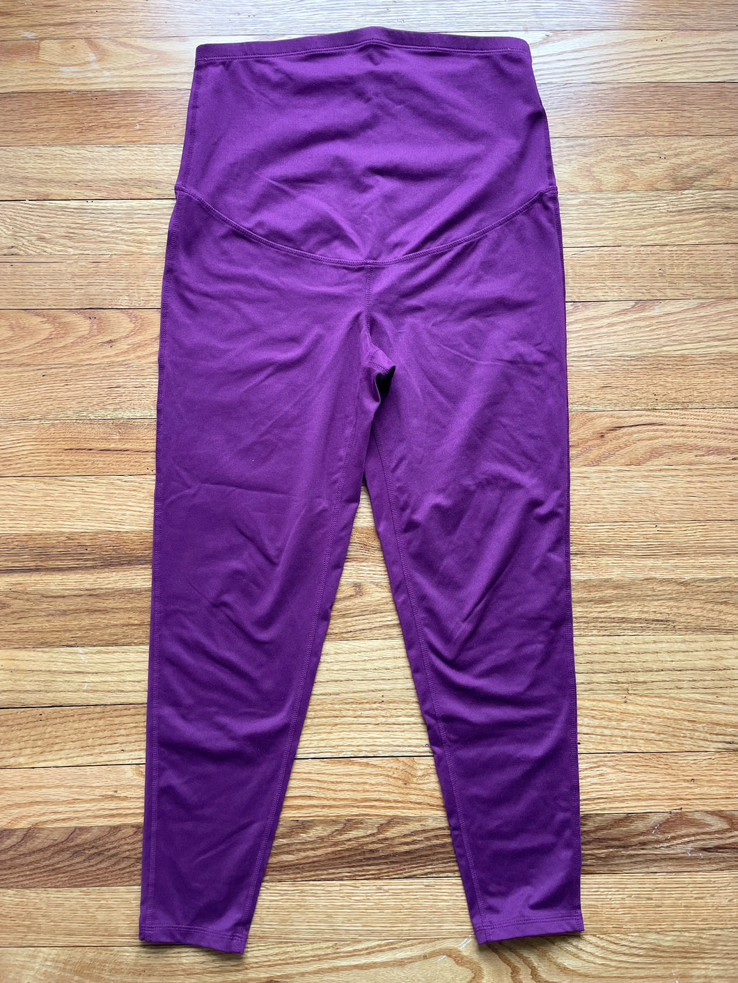 Ideology Perfect Plum Maternity Leggings - size Medium