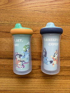 Set of Bluey Insulated Sippy Cups