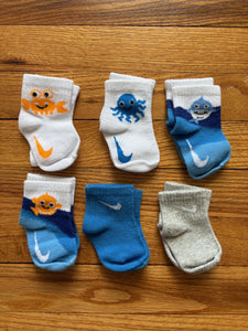 6 Pairs of Miscellaneous Nike Socks