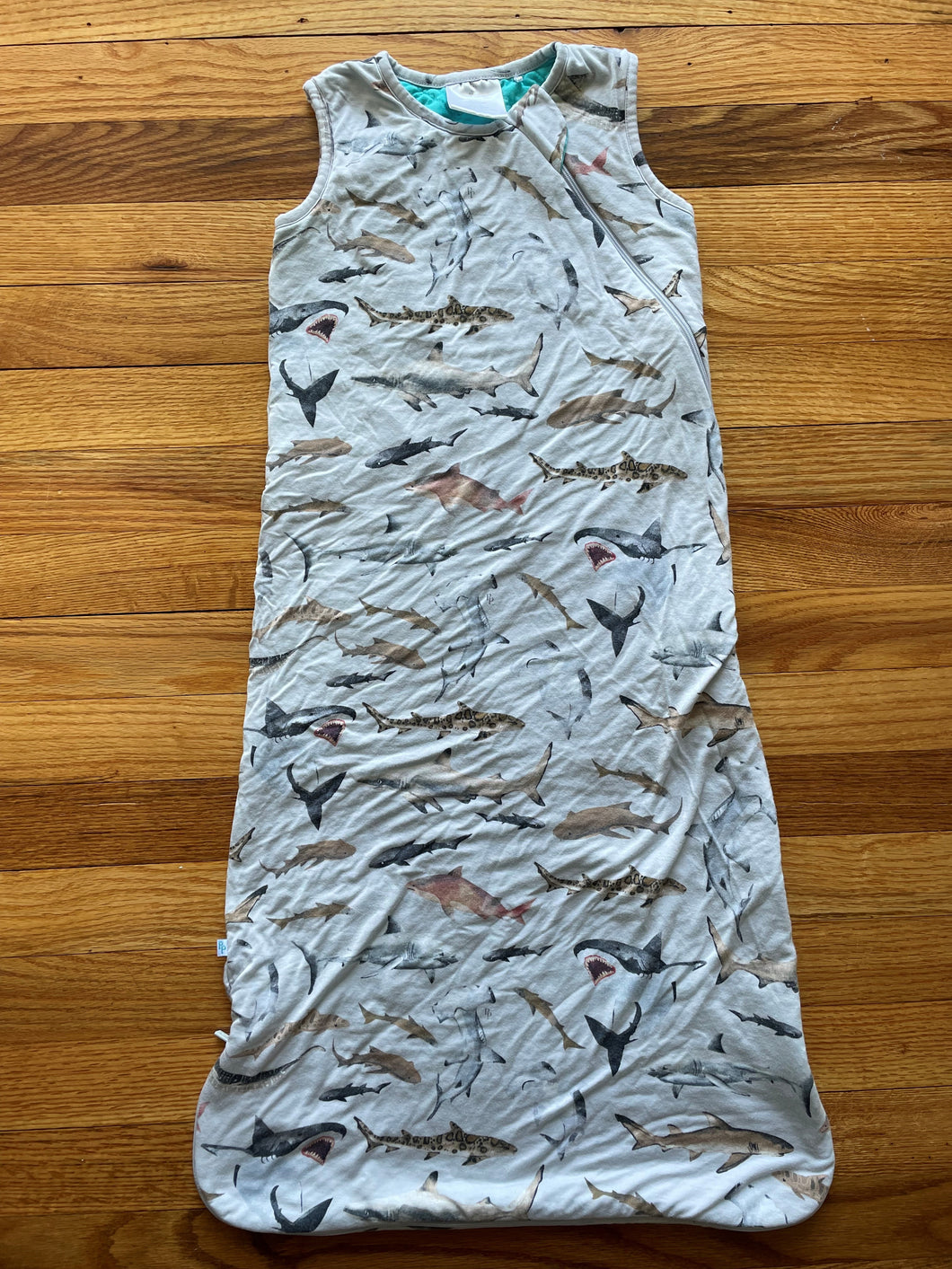 Posh Peanut Shark Sleep Bag 6-18 Month - size 6 Months