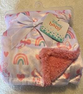 NEW Disney Baby Minnie Reversible FleeceBlanket