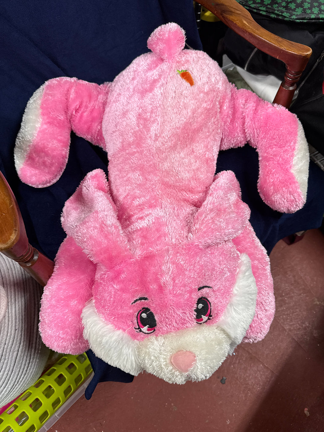Lrg Pink Bunny Pillow