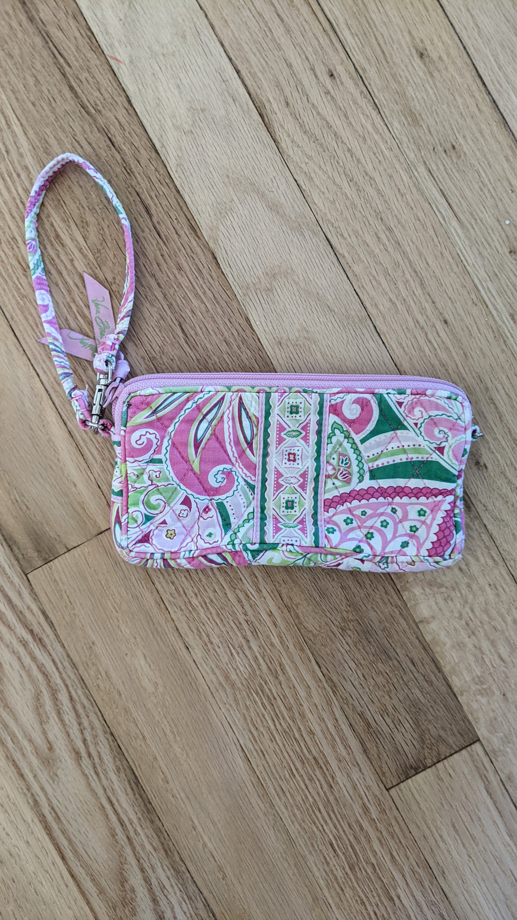 Vera Bradley Wristlet Pink Paisley