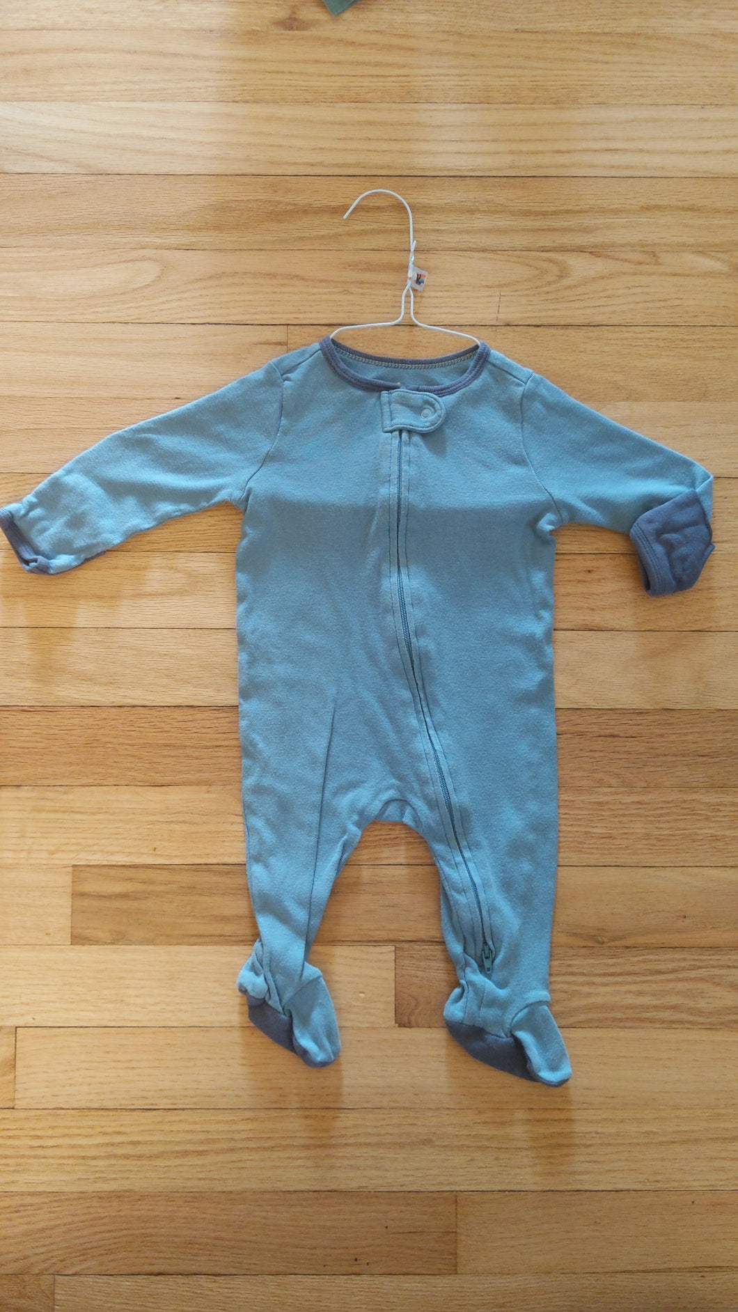 Cloud Island Blue Pjs Zip up/Mitten Sleeve - size 6 Months