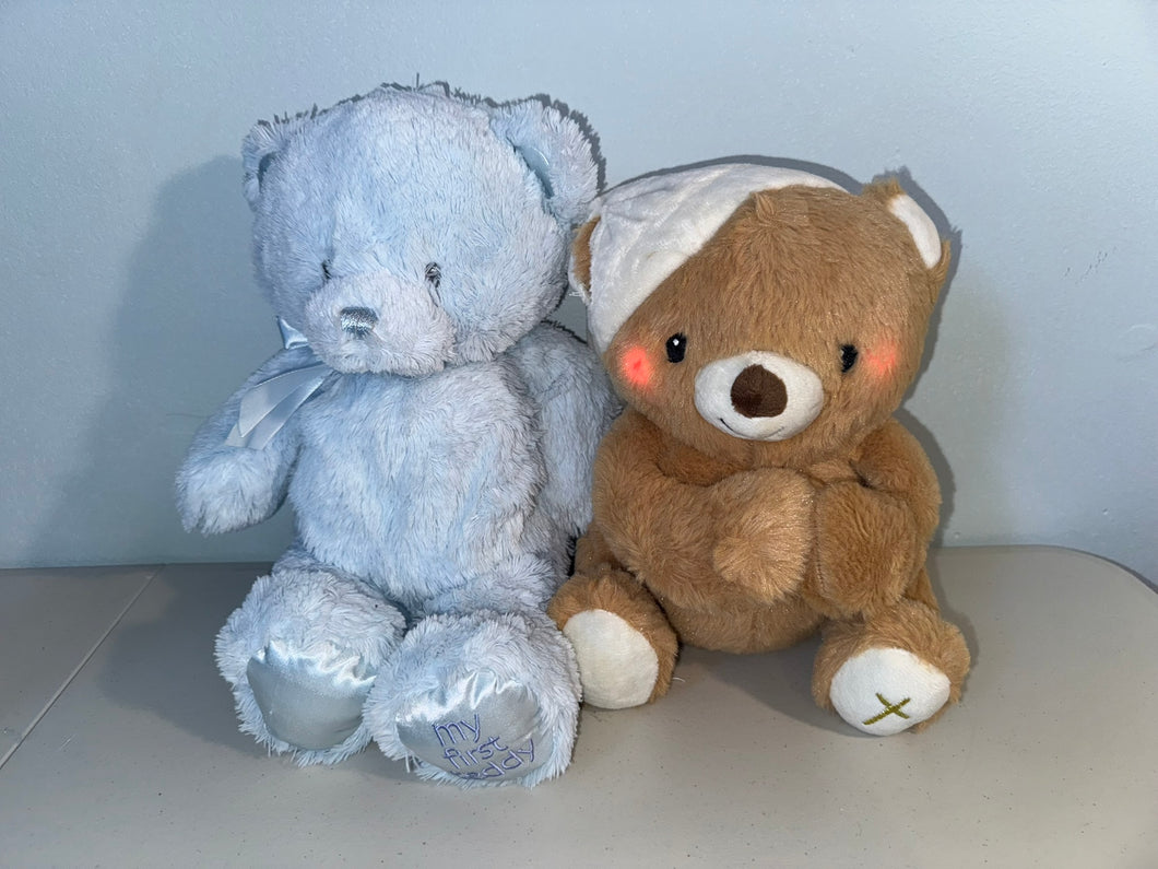 Praying/singing Bear First Teddy Gund Blue