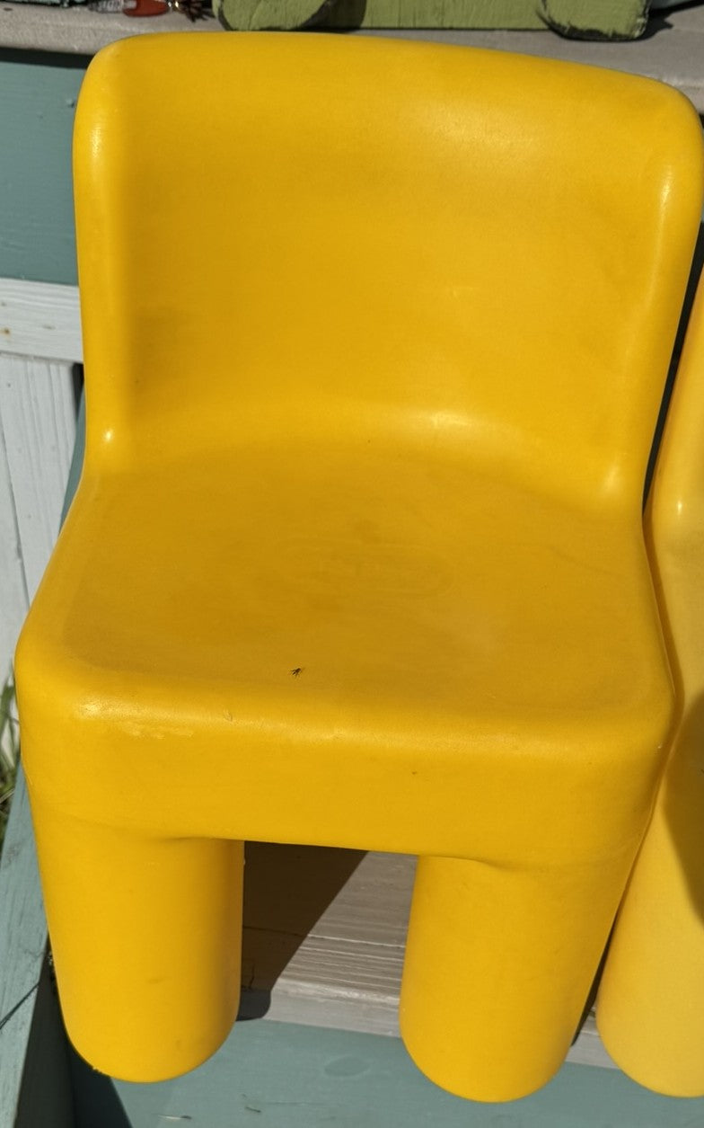 Little Tikes Yellow Chairs