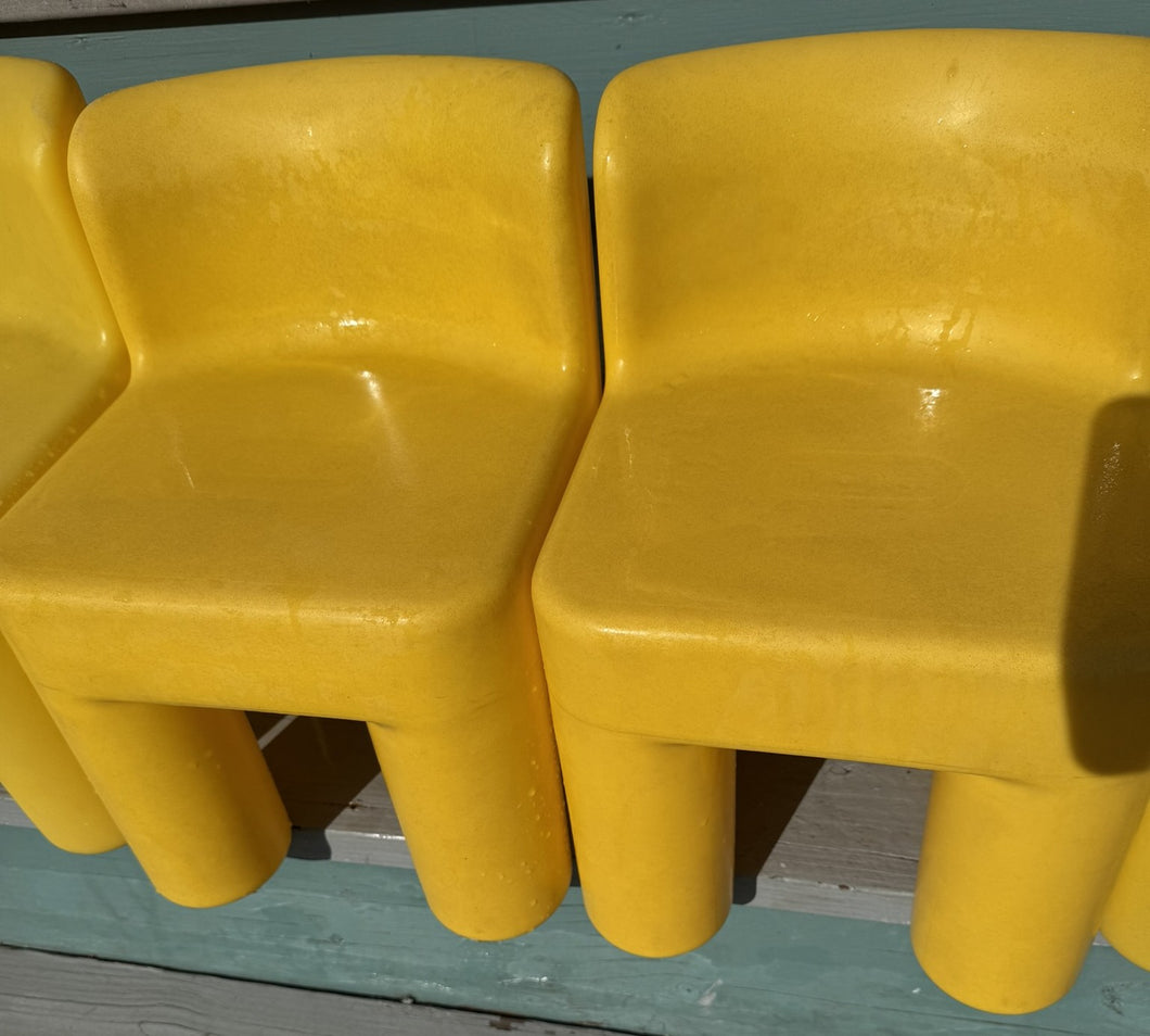 2 Yellow Little Tikes Chairs
