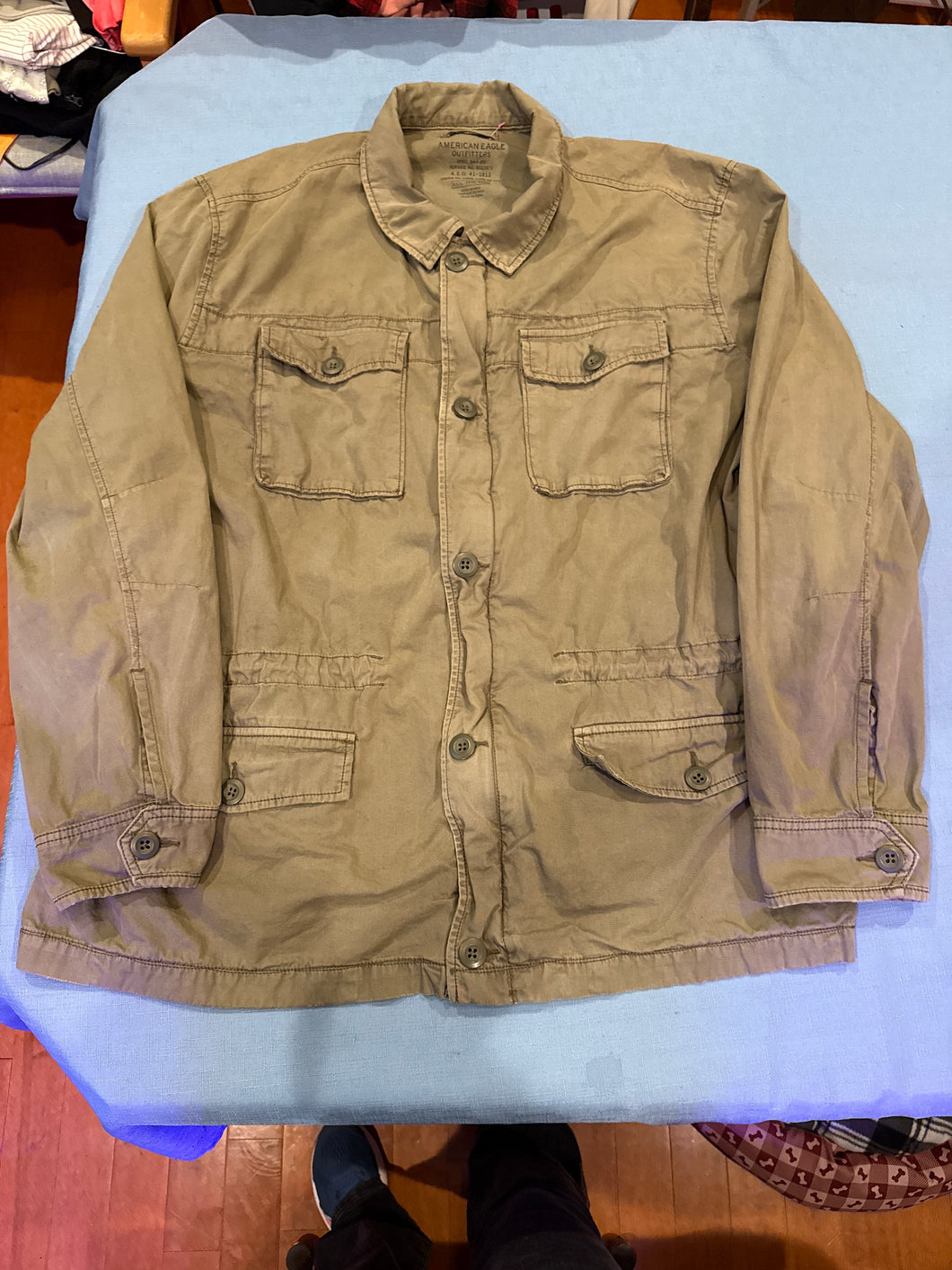American Eagle XXL Olive Grn Army Jacket - size X-Large