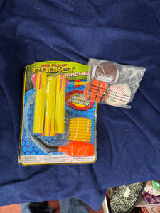 Rocket Launcher & 3 Hacky Sack Balls