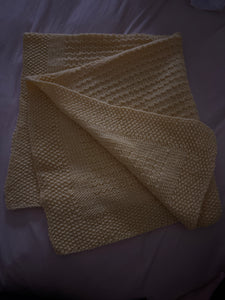 Yellow crocheted blanket Hand crocheted, new