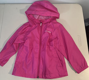 Columbia Pink Windebreaker - size 3/3T