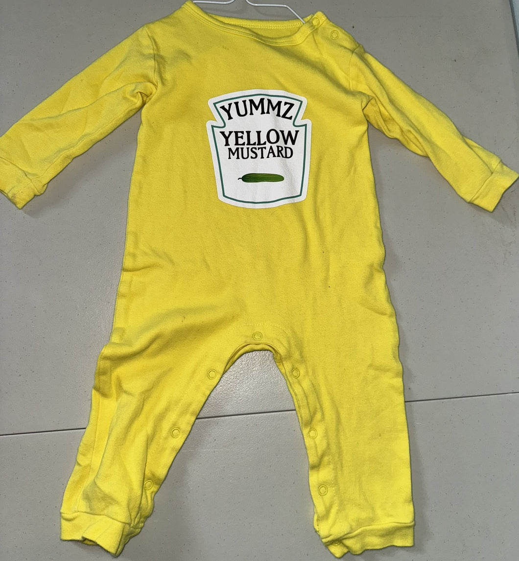 Mustard One Piece Costume - size 12 months